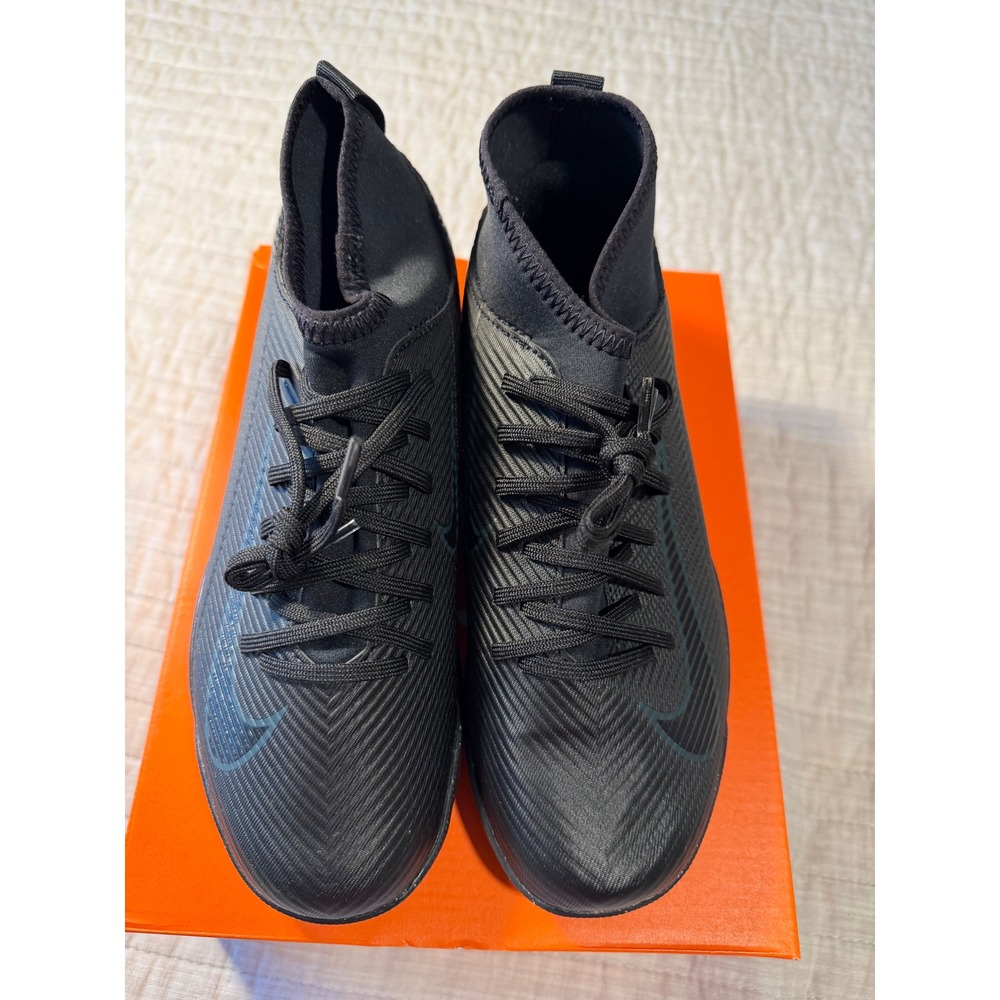 Nike Jr Superfly 10 Club TF Kids Soccer Cleats Black Deep Jungle FQ8313-002 5.5Y